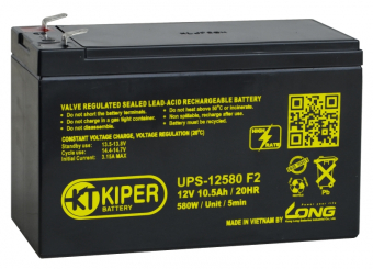 Аккумуляторная батарея Kiper UPS-12580 F2 12V/10.5Ah
