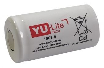 картинка Аккумуляторная батарея SC 1,2V/2000mAh NiCd YU-Lite (1SC2-0) от Кипер Трэйд