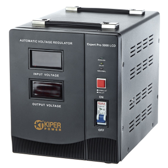 картинка Стабилизатор напряжения Kiper Power Expert Pro 5000 LCD (5000VA/3000W) от Кипер Трэйд