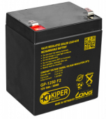 картинка Аккумуляторная батарея Kiper GP-1250 F2 12V/5Ah от Кипер Трэйд