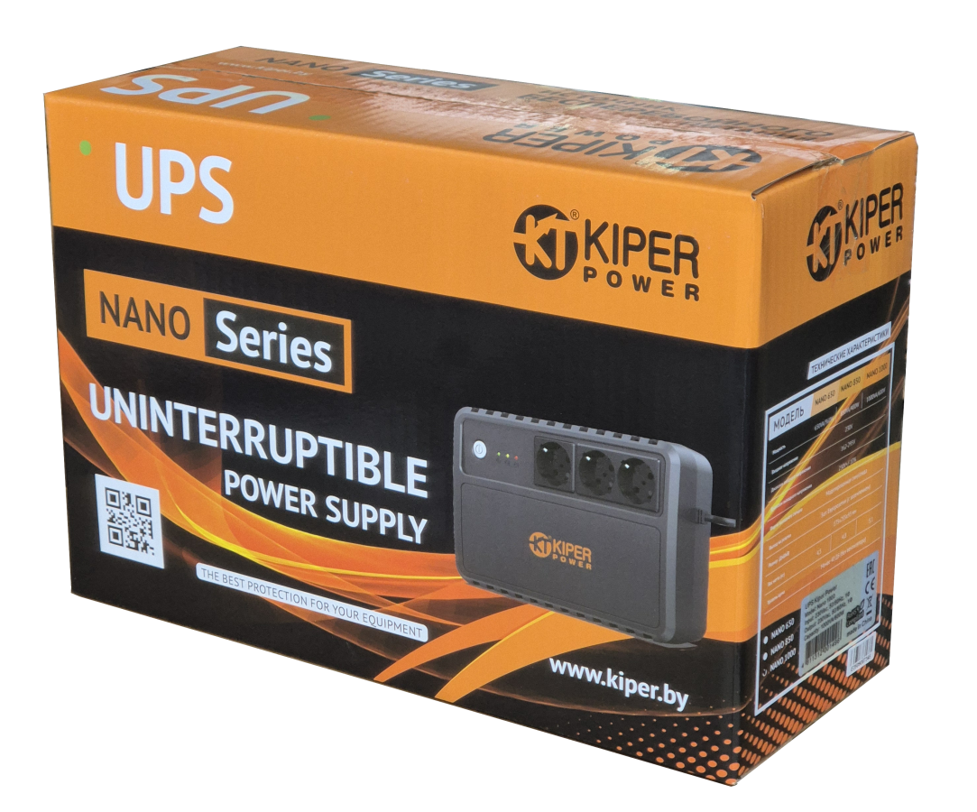 ИБП Kiper Power Nano 1000 (1000VA/600W), Линейно-интерактивные ИБП ...