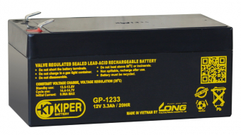 картинка Аккумуляторная батарея Kiper GP-1233 F1 12V/3.3Ah от Кипер Трэйд