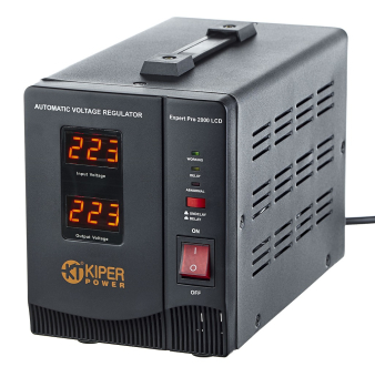 картинка Стабилизатор напряжения Kiper Power Expert Pro 2000 LCD (2000VA/1200W) от Кипер Трэйд