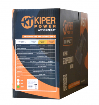 картинка ИБП Kiper Power Compact 1000 (1000VA/600W) от Кипер Трэйд