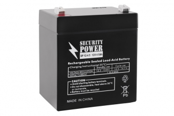 картинка Аккумуляторная батарея Security Power SP 12-4,5 F1 12V/4.5Ah от Кипер Трэйд