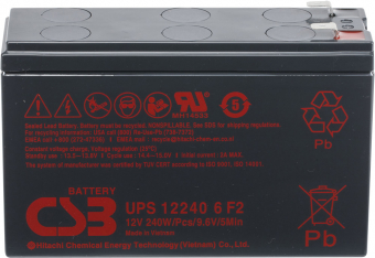 картинка Аккумуляторная батарея CSB UPS 12240 6 F2 12V/5Ah Slim от Кипер Трэйд