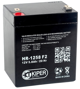 картинка Аккумуляторная батарея Kiper HR-1258 F2 12V/5.8Ah от Кипер Трэйд