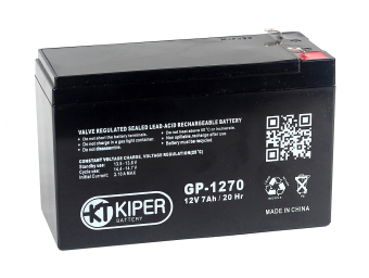 картинка Аккумуляторная батарея Kiper GP-1270 F1 12V/7Ah от Кипер Трэйд