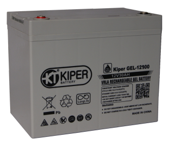 картинка Аккумуляторная батарея гелевая Kiper GEL-12900 12V/90Ah от Кипер Трэйд