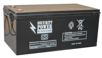 картинка Аккумуляторная батарея Security Power SPL 12-250 12V/250Ah от Кипер Трэйд