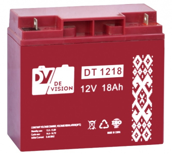 картинка Аккумуляторная батарея DE.Vision DT 1218 12V/18Ah от Кипер Трэйд