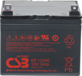 картинка Аккумуляторная батарея CSB GP 12340 12V/34Ah от Кипер Трэйд