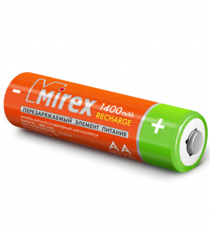картинка Аккумуляторная батарея AA/HR6 1,2V/1400mAh Mirex 4BP от Кипер Трэйд