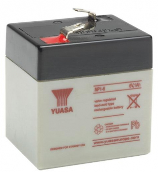 картинка Аккумуляторная батарея YUASA NP1-6 6V 1Ah от Кипер Трэйд