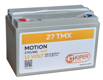 картинка Аккумуляторная батарея Kiper Motion 27TMX 12V125Ah от Кипер Трэйд