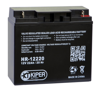 картинка Аккумуляторная батарея Kiper HR-12220 12V/22Ah от Кипер Трэйд