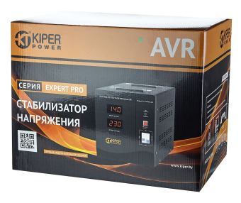 картинка Стабилизатор напряжения Kiper Power Expert Pro 10000 LCD (10000VA/6000W) от Кипер Трэйд