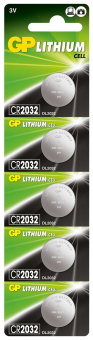 Элемент питания 3V CR2032 GP Litium 5BP